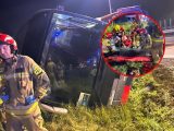 Wypadek amerykańskich żołnierzy na A4! Jest wielu rannych. Żołnierkę zabrał śmigłowiec LPR