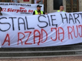 Manifestacja górników i hutników. Rozzłościł ich minister Motyka.