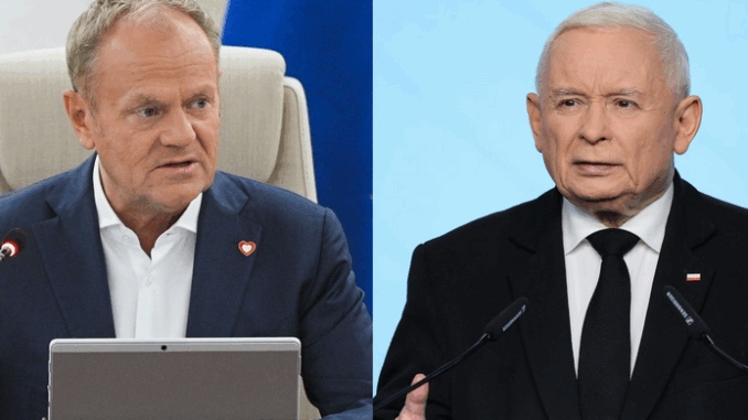 Jarosław Kaczyński atakuje Donalda Tuska. "Ewidentnie oderwany" niezależny dziennik polityczny