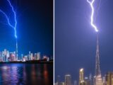 Błyskawica uderza w Burdż Chalifę: Spektakularne zjawisko w Dubaju