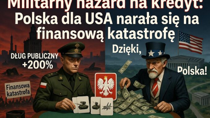 Militarny hazard na kredyt: Polska dla USA naraża się na finansową katastrofę