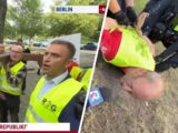 Kontrowersje wokół manifestacji w Berlinie: interwencja, szarpanina i kajdanki