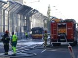 Pożar autobusu w Warszawie: Zablokowane ulice na Pradze-Południe
