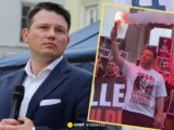 Sławomir Mentzen upamiętnia Powstanie Warszawskie pod Bramą Brandenburską